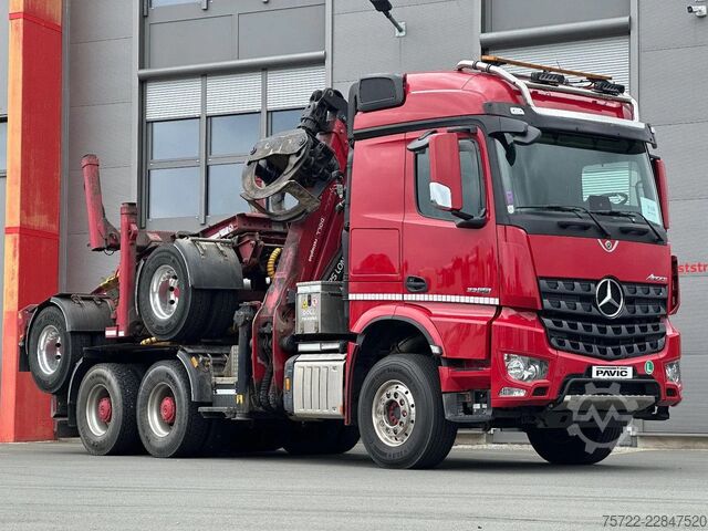 Holztransporter Mercedes-Benz Arocs 3358 6x4 BB mit EpsilonS290Z96 DOLL RATIO+