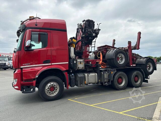 Holztransporter Mercedes-Benz Arocs 3358 6x4 BB mit EpsilonS290Z96 DOLL RATIO+