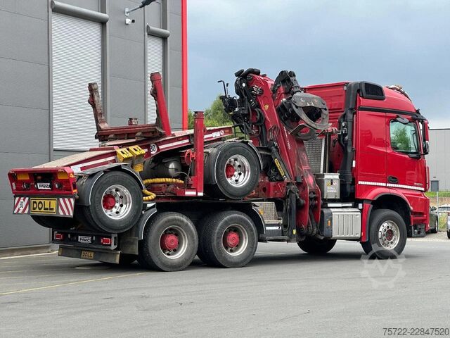 Holztransporter Mercedes-Benz Arocs 3358 6x4 BB mit EpsilonS290Z96 DOLL RATIO+