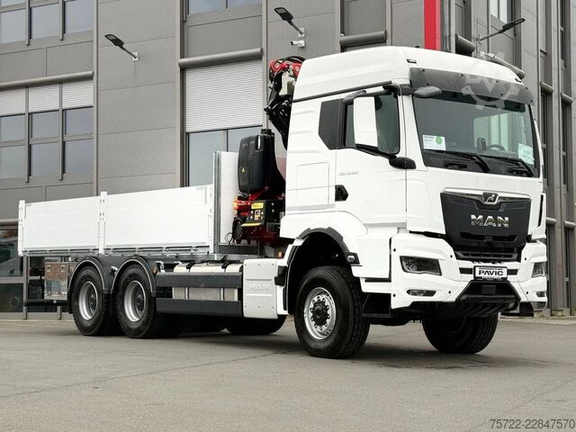 Ladepritsche MAN TGS 33.520 6x6 BL Pritsche Kran Fassi F235A.2.24