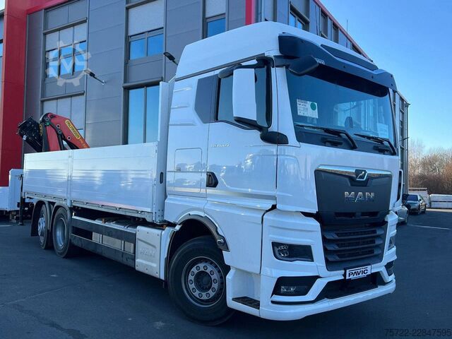 Ladepritsche MAN TGX 26.480 6x2-4 LL Baustoff-Pritsche FASSI / P...