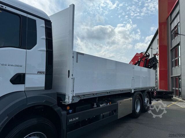 Ladepritsche MAN TGS 26.480 6x2-4 Luft / Luft Baustoff-Pritsche ...