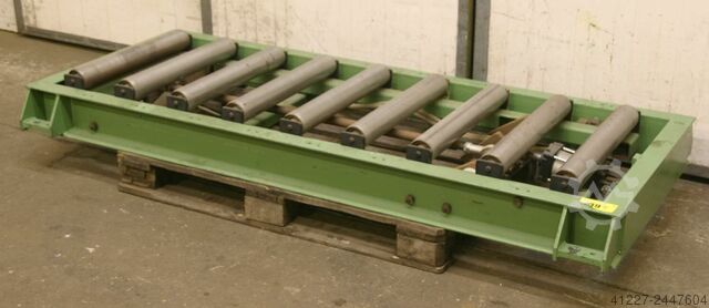 Roller conveyor 2.0 m with lifting device unbekannt Rollenbreite 585 mm