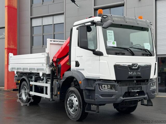 3-Seiten-Kipper MAN TGM 18.320 4x4 3-Seiten Krankipper PALFINGER