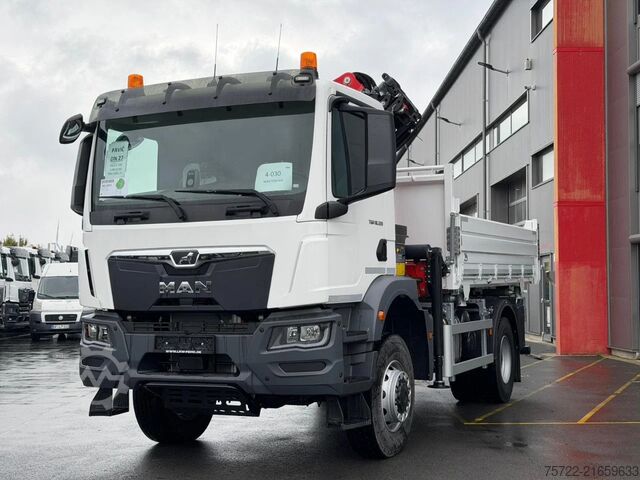 3-Seiten-Kipper MAN TGM 18.320 4x4 3-Seiten Krankipper PALFINGER