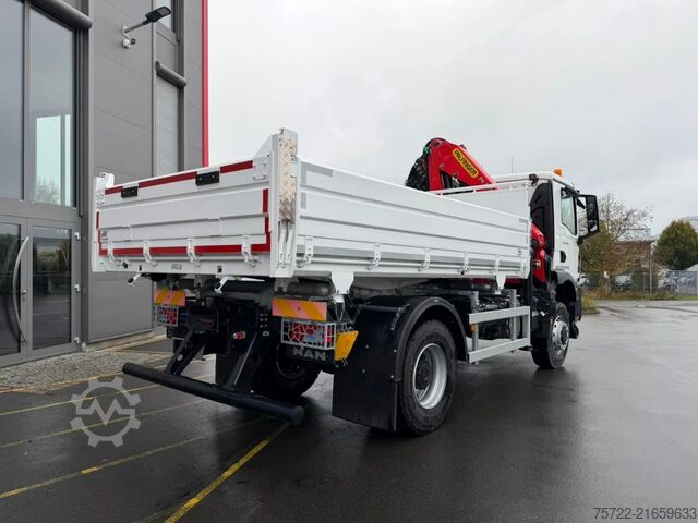3-Seiten-Kipper MAN TGM 18.320 4x4 3-Seiten Krankipper PALFINGER