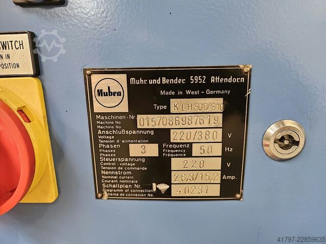 Hydraulische Lochstanze Mubea KLH 500 Mubea KLH 500