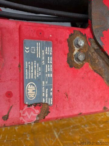 Plattformanhänger Mercedes-Benz Arocs 2545 L 6x2 HMF 2110L Zange Retarder