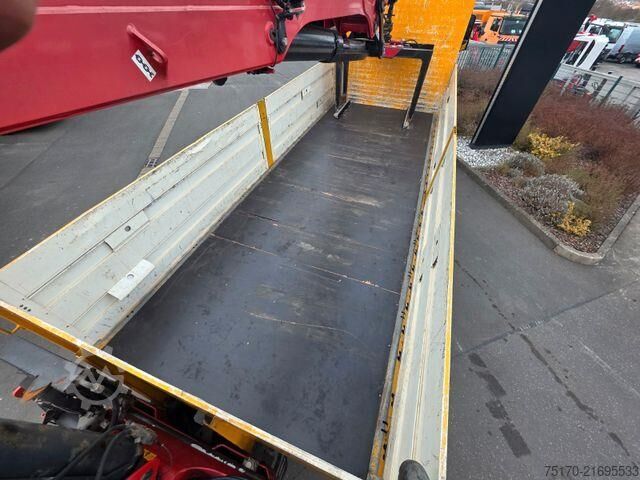 Plattformanhänger Mercedes-Benz Arocs 2545 L 6x2 HMF 2110L Zange Retarder