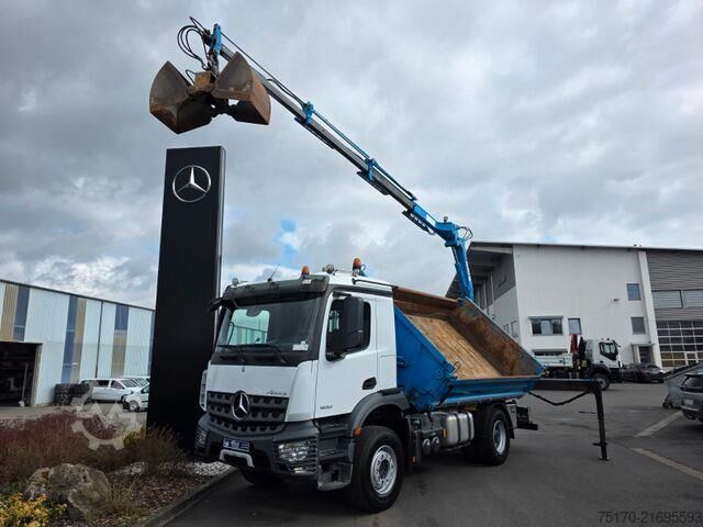 Kipper Mercedes-Benz Arocs 1832 KK 4x2 Kran MKG HLK 116 A3 Funk
