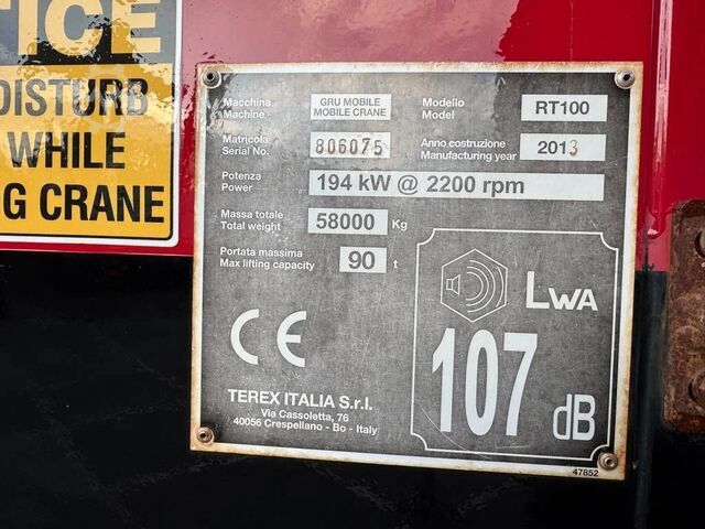 Geländekran Terex RT100