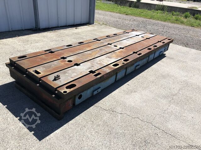 T-slots Floor Plate Taque fonte rainurée - Floor Plate 3600 x 1200 x 300 mm