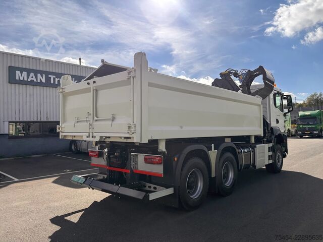 3-sided tipper MAN TGS 33.440 | 6x6 | Automaat | kraan | kipper |