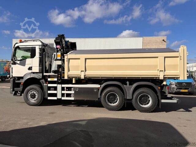 3-sided tipper MAN TGS 33.440 | 6x6 | Automaat | kraan | kipper |