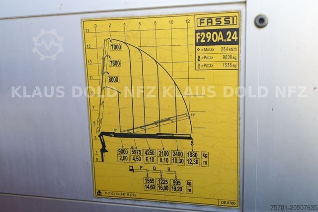 Flatbed truck DAF CF 85.460 6x2 Pritschen Fassi Kran Funk Euro 5