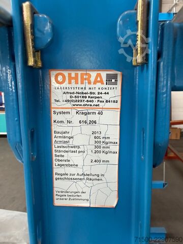 Beids. Kragarmregal OHRA 