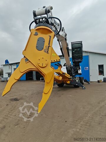 Material handler Fuchs MHL 320 F inkl. Powerhand VRS 200