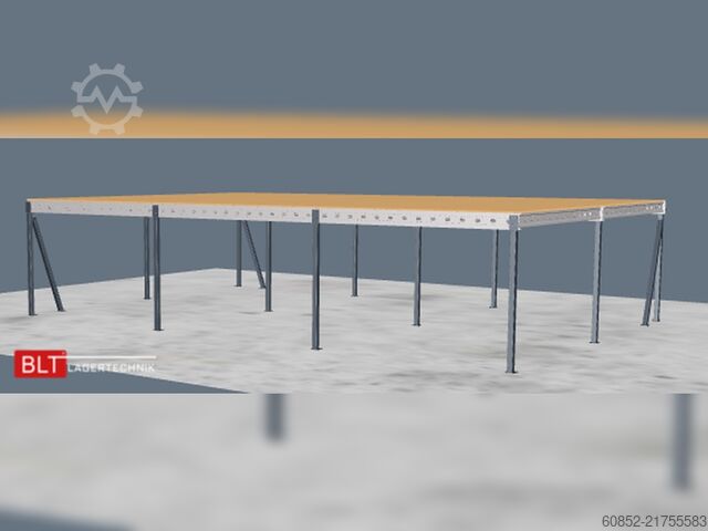 Storage platform 10x15m Lagerbühne , Belastung : 500kg/qm Unterkante: 3,0m , ca. 150qm Systembühne