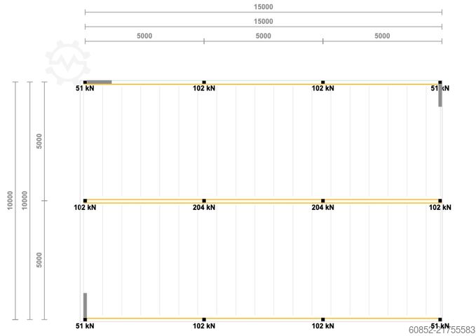 Storage platform 10x15m Lagerbühne , Belastung : 500kg/qm Unterkante: 3,0m , ca. 150qm Systembühne