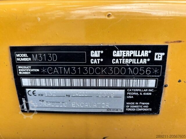 Wheel excavator CAT M 313 D