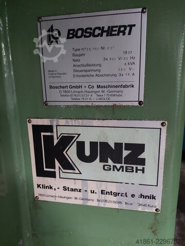 Hydr. Lochstanzmaschine BOSCHERT KST 25-750
