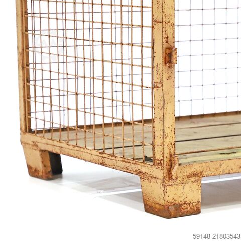 Used Mesh container fixed construction fixed construction stackable open front, L: 1200, Kruizinga 98-6172GB
