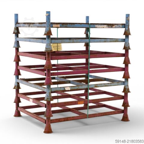 Used Mobile storage rack convient pour montants 48.3x3.25 mm, L: 1400, W: 1200, H: 300 Kruizinga 98-630GB