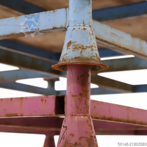 Used Mobile storage rack convient pour montants 48.3x3.25 mm, L: 1400, W: 1200, H: 300 Kruizinga 98-630GB