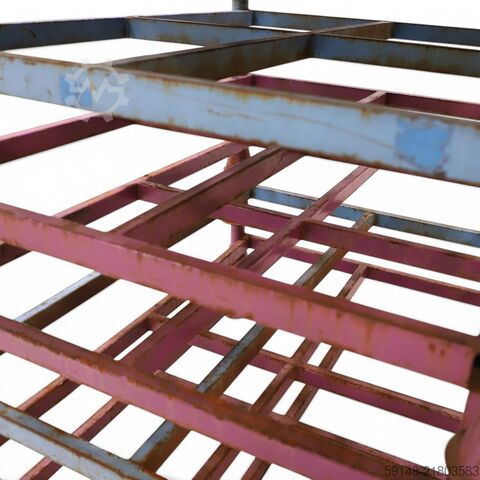 Used Mobile storage rack convient pour montants 48.3x3.25 mm, L: 1400, W: 1200, H: 300 Kruizinga 98-630GB