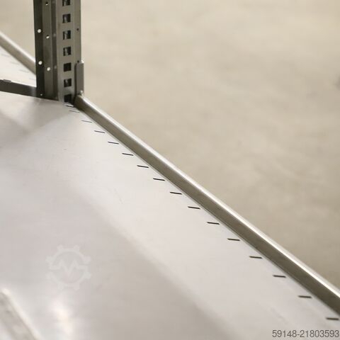 Used Static shelving rack 55 extension section, W: 1370, D: 560, H: 1640 (mm). , W: 1370, Kruizinga 98-631GB-AB