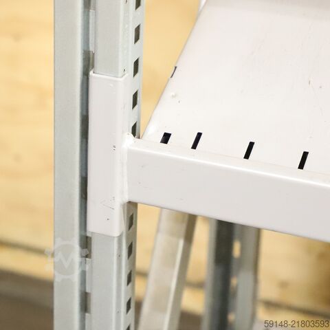 Used Static shelving rack 55 extension section, W: 1370, D: 560, H: 1640 (mm). , W: 1370, Kruizinga 98-631GB-AB
