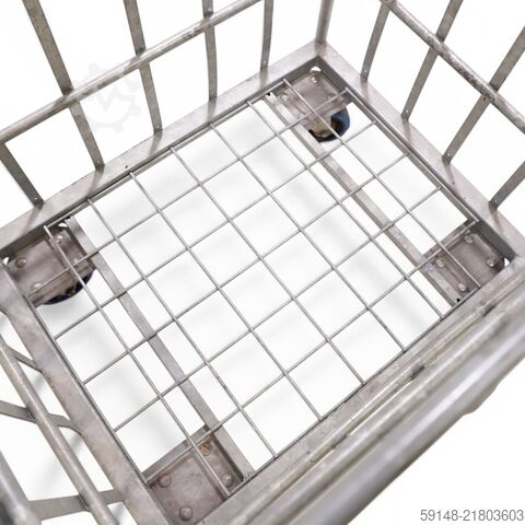 Used Laundry roll container 1 flap at 1 long side, L: 830, W: 650, H: 1700 (mm).  702ltr, Kruizinga 98-632GB