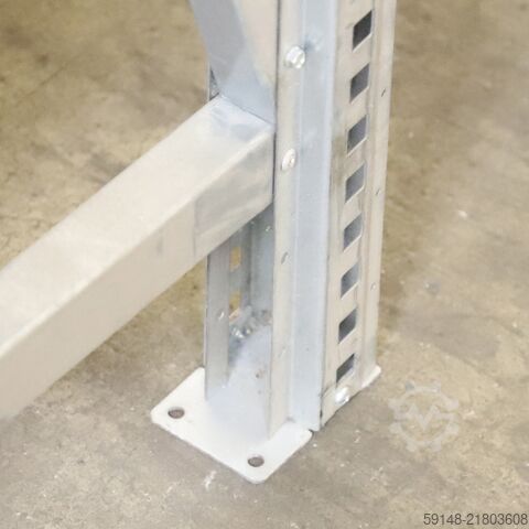 Used Static shelving rack 55 extension section, W: 1370, D: 560, H: 1580 (mm). , W: 1370, Kruizinga 98-632GB-AB