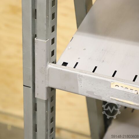 Used Static shelving rack 55 extension section, W: 1370, D: 560, H: 1580 (mm). , W: 1370, Kruizinga 98-632GB-AB
