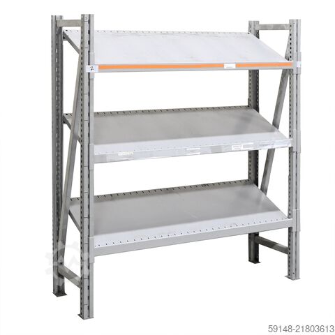 Used Static shelving rack 55 start section, W: 1400, D: 560, H: 1580 (mm). , W: 1400, D: Kruizinga 98-632GB-S1