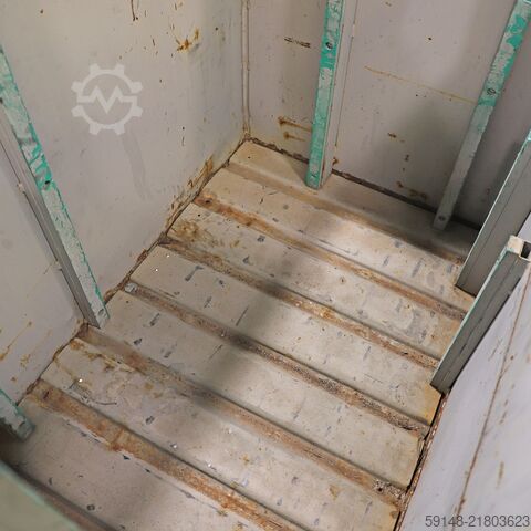 Used Stacking box steel fixed construction 1 flap at long side, L: 1230, W: 850, H: 1090 Kruizinga 98-644GB