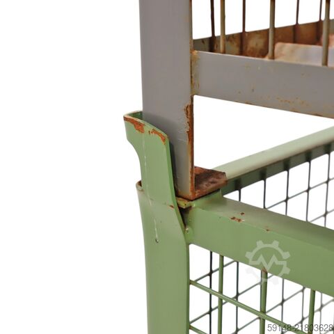 Used Mesh container fixed construction fixed construction stackable 4 sides, L: 1000, W: Kruizinga 98-652GB