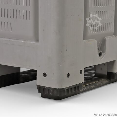 Used Pallet boxes palletbox walls + floor perforated, L: 1200, W: 1000, H: 800 (mm). Kruizinga 98-654GB