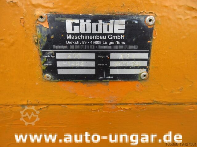 Mowing boat Gödde Mähboot O 420 T-Mähbalken + Seitenmäher