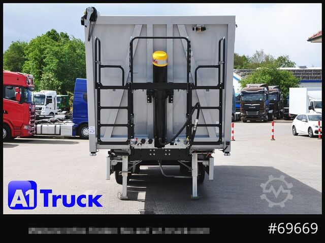 Tipper semitrailer REISCH RHKS, Alu-Kippmulde 52m³, Miete