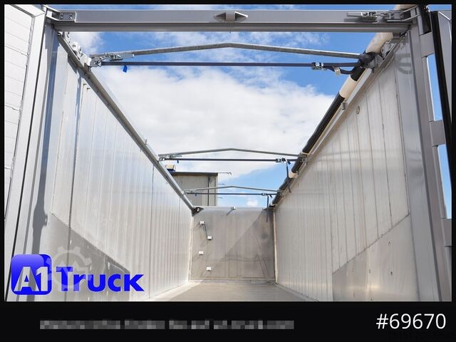 Tipper semitrailer REISCH RHKS, Alu-Kippmulde 52m³, Kombitüren, Alufelgen, Liftachse,