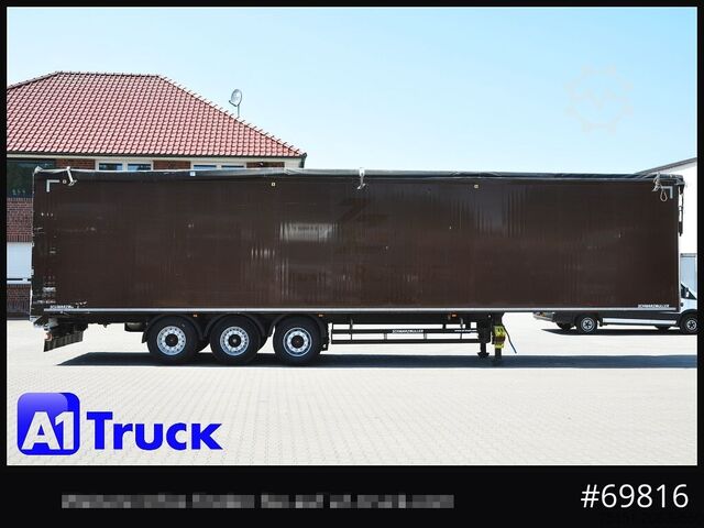 Walking floor semitrailer SCHWARZMUELLER Vollalu, 90m³, 7620 Kg, Lift CF 8mm,