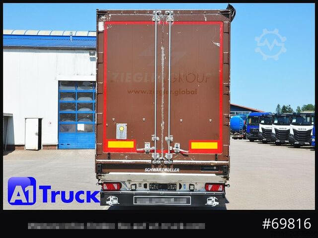 Walking floor semitrailer SCHWARZMUELLER Vollalu, 90m³, 7620 Kg, Lift CF 8mm,