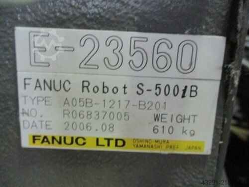 Industrial robot Fanuc S-500iB , R-J3iB