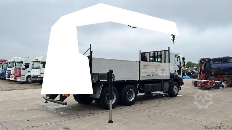 Flatbed Renault Kerax 450 DXI (NO CRANE / SANS GRUE / 6X4 / LAM...