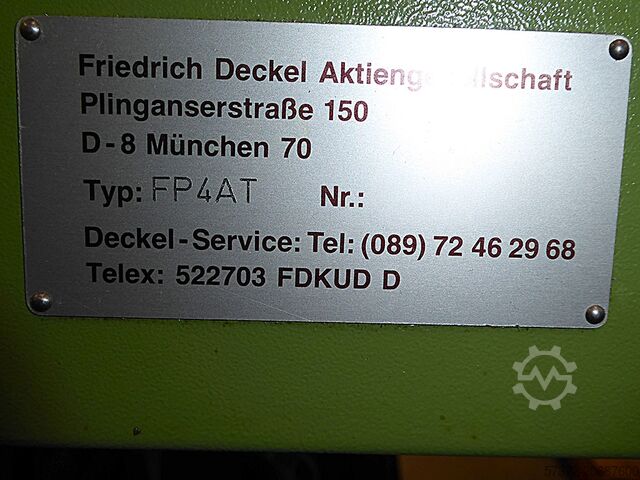 CNC Fräsmaschine DECKEL FP 4 AT