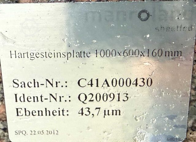Granitplatte WENZEL 