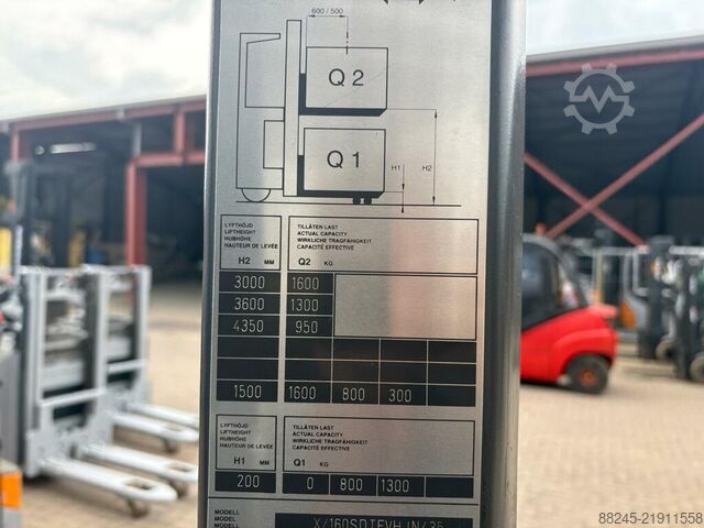 Sit-on stacker Atlet XJ160 with initial lift ATLET XJ160