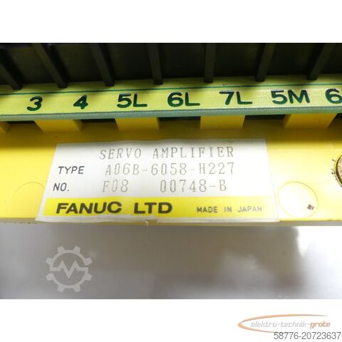Component Fanuc A06B-6058-H227 Servo Amplifier / Servoverstärker A350-1003-T276 / 04