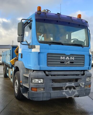 Tipper and crane MAN TGA 360PK